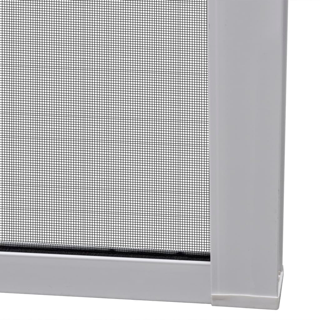 White Sliding Insect Screen for Double Doors 215 x 215 cm